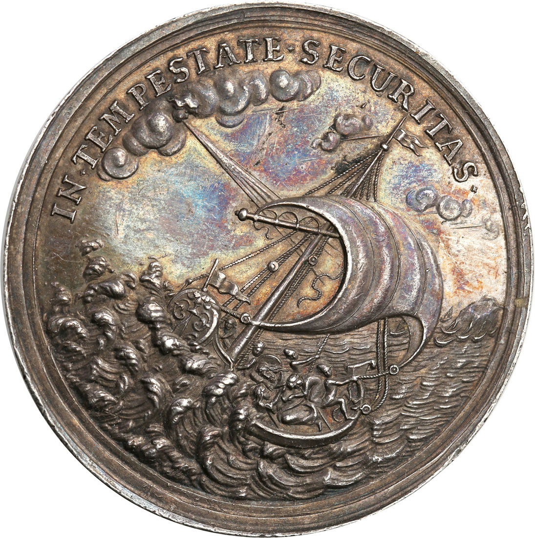 Austria. Franciszek I. (1804-1835). Medal 1820 na szczęście dla żeglarzy i rybaków, Kremnica - RZADKI